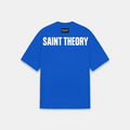 Camiseta Line Azul Blanco