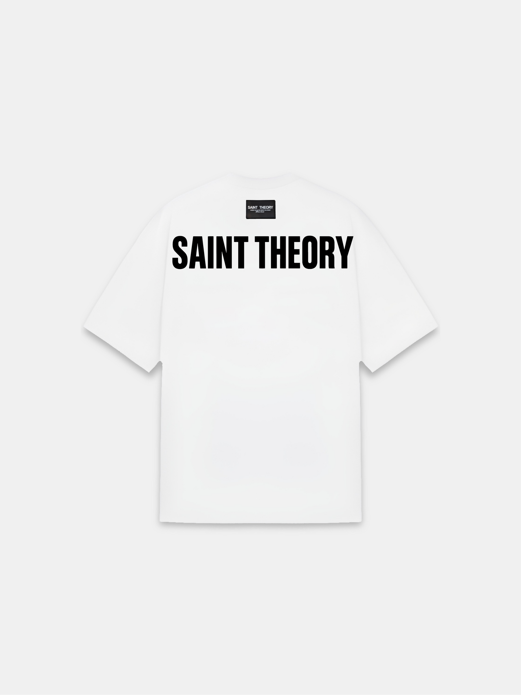 Camiseta Line Blanco Negro