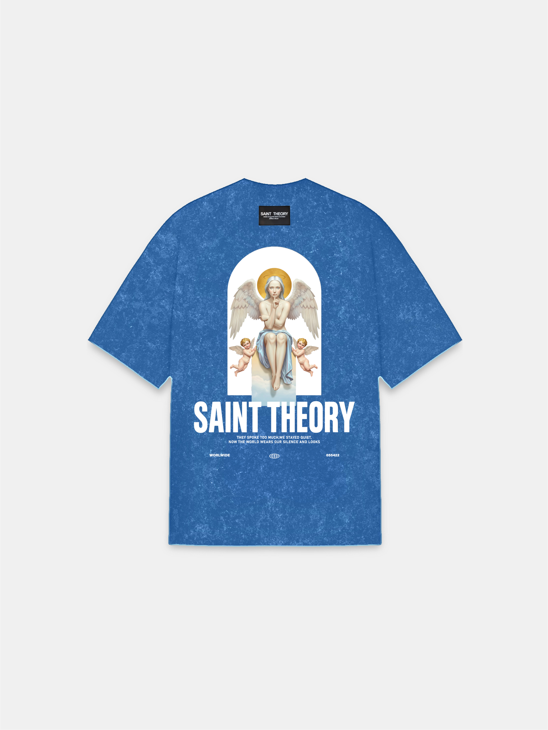 CAMISETA EVANGELIUM ELYRA AZUL DESVANECIDO