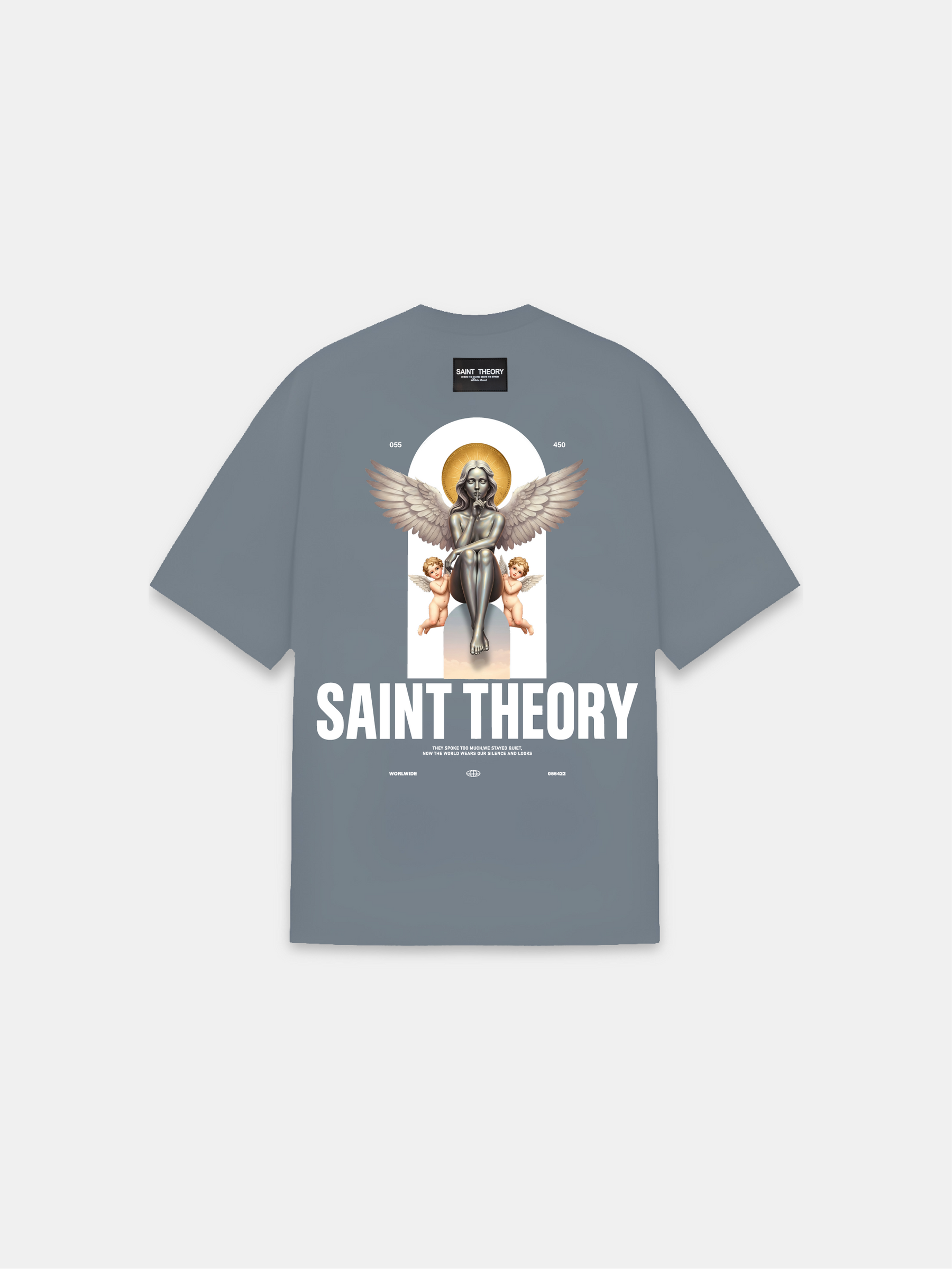 CAMISETA EVANGELIUM SERENYA GRIS PETROLEO