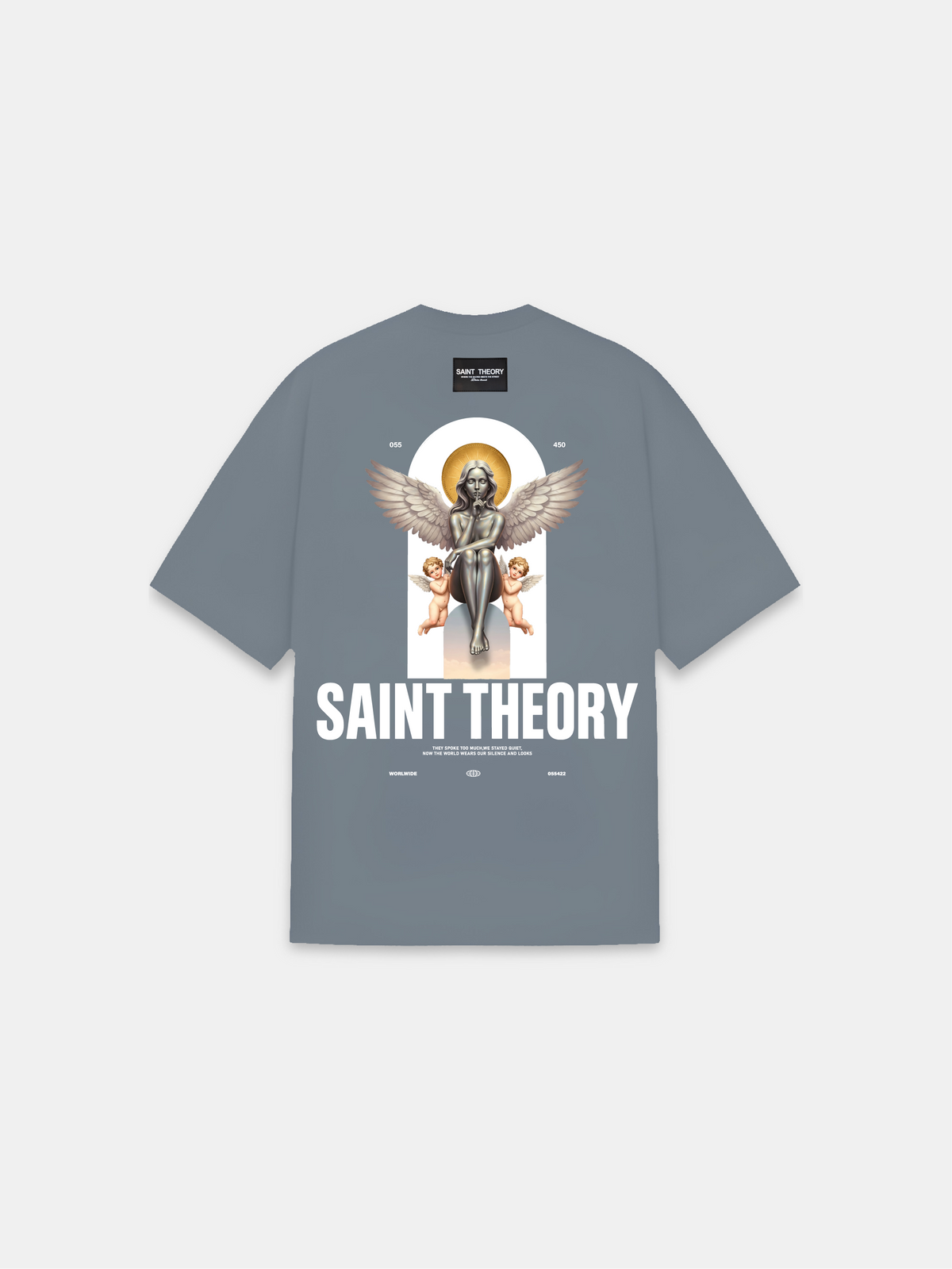 CAMISETA EVANGELIUM SERENYA GRIS PETROLEO