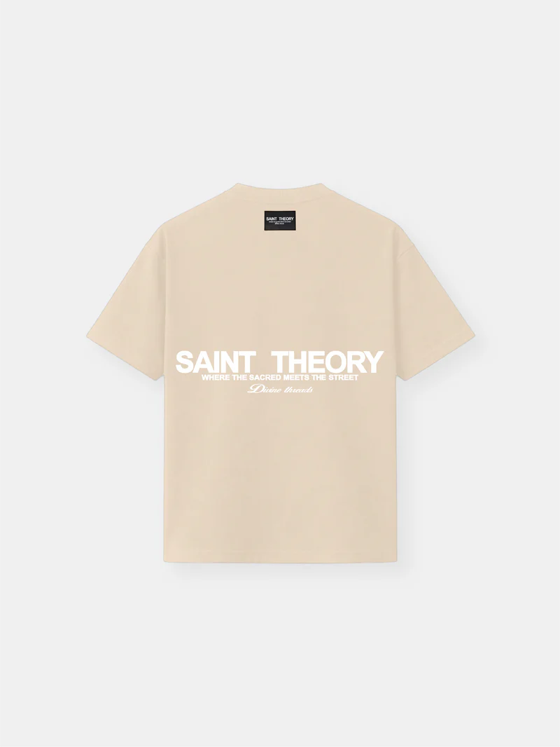 CAMISETA HILOS DIVINOS BEIGE/WHITE