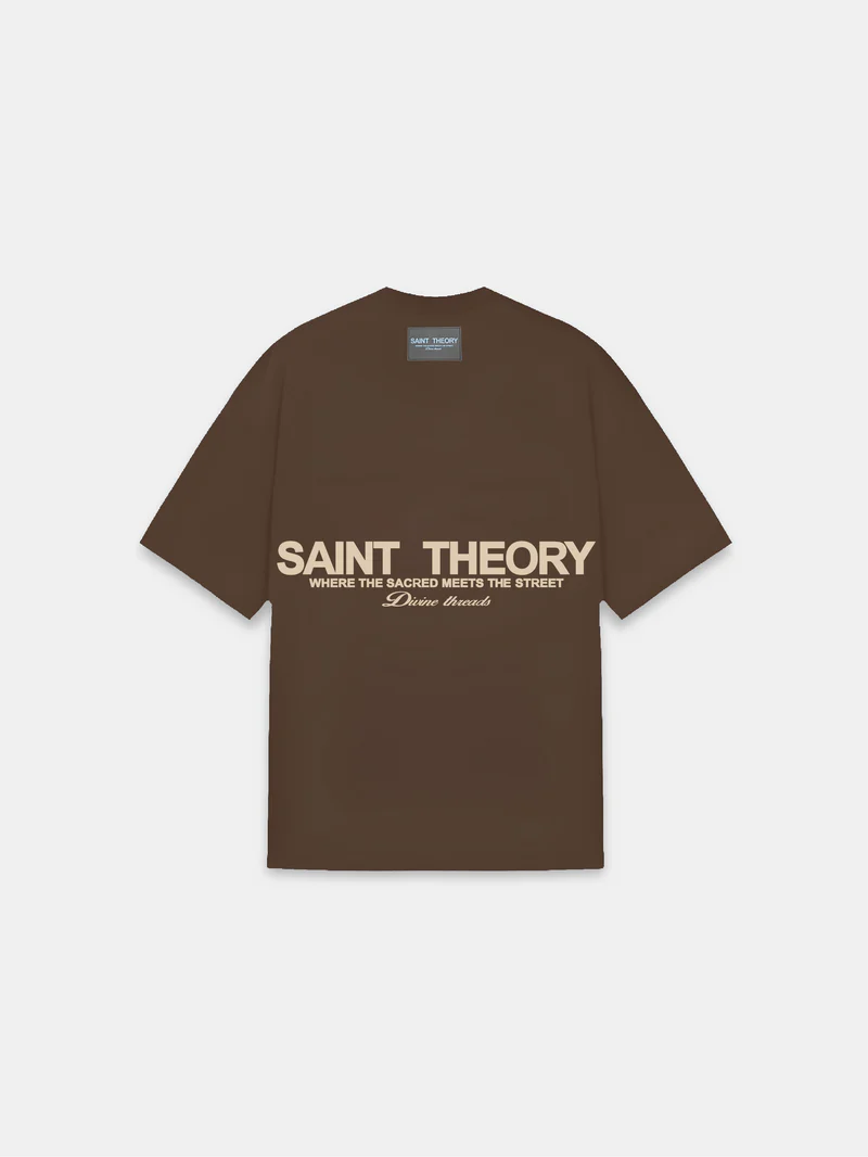 CAMISETA HILOS DIVINOS BROWN ACIDWASH/BEIGE