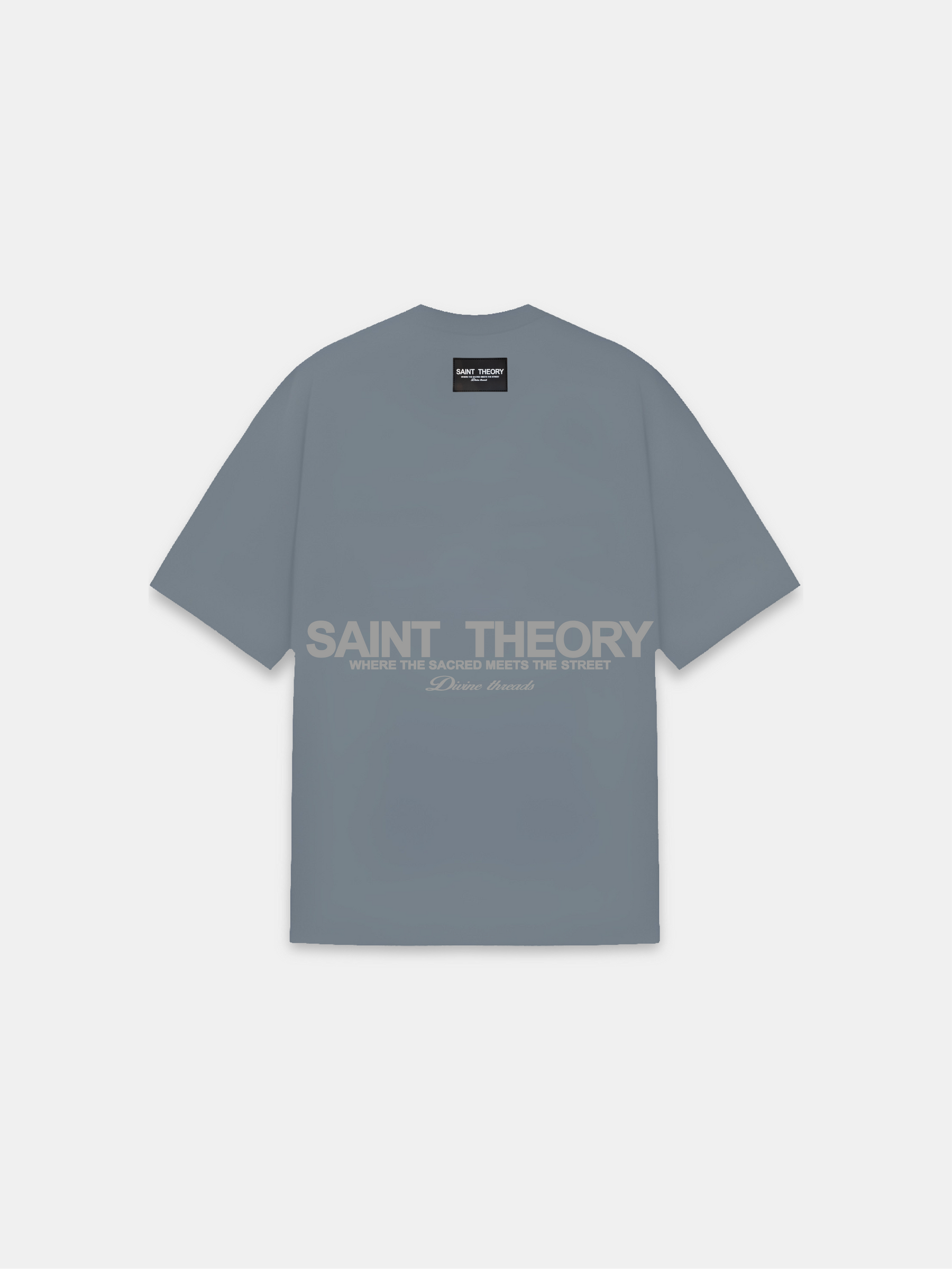 CAMISETA HILOS DIVINOS GREY PETROLEUM/REFLECTIVO