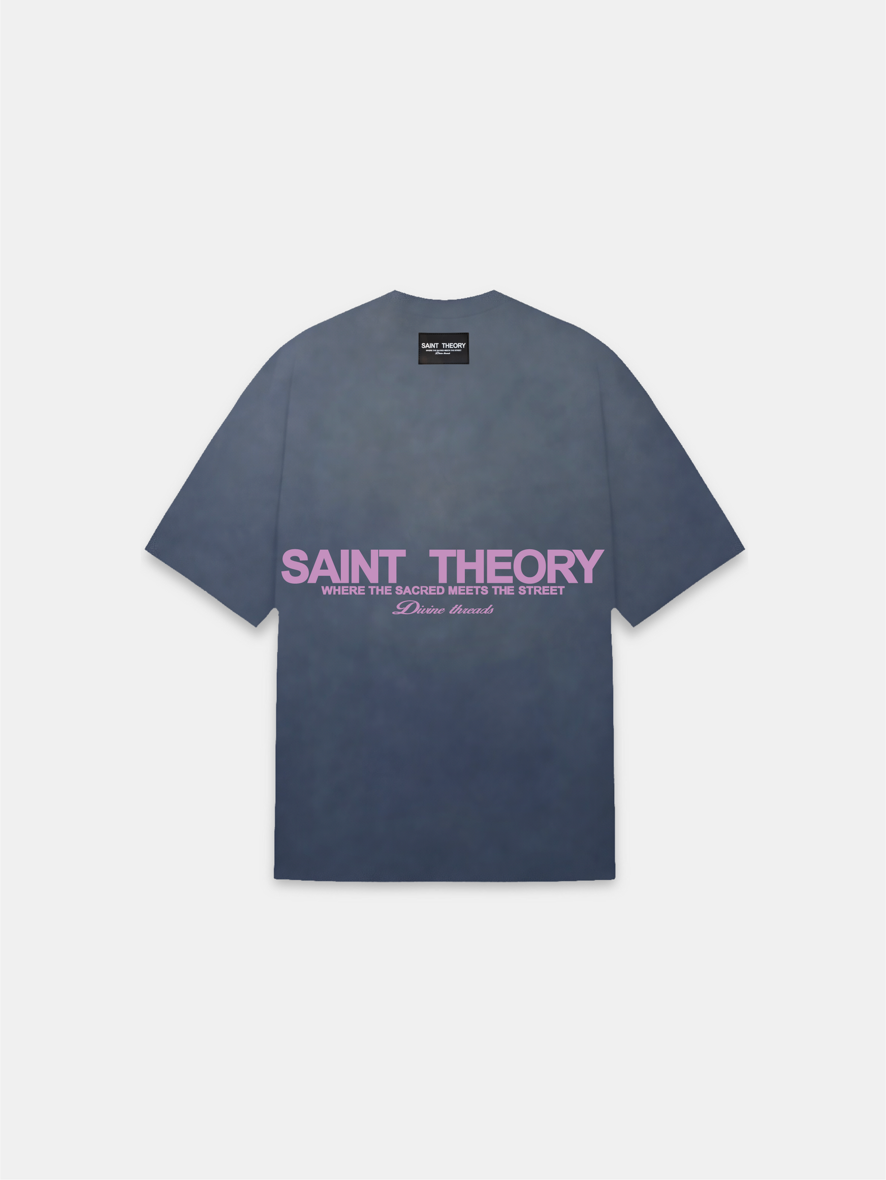 CAMISETA HILOS DIVINOS GRIS DESVANECIDO ROSA