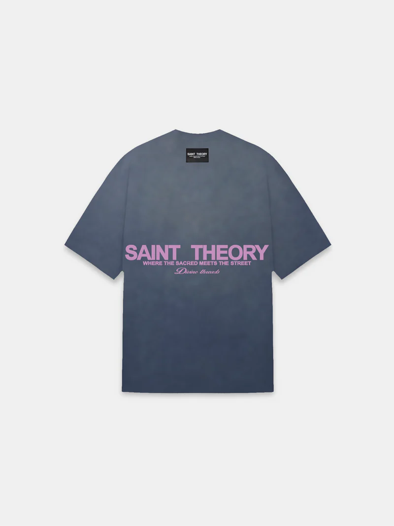 CAMISETA HILOS DIVINOS GREY ACIDWASH/PINK
