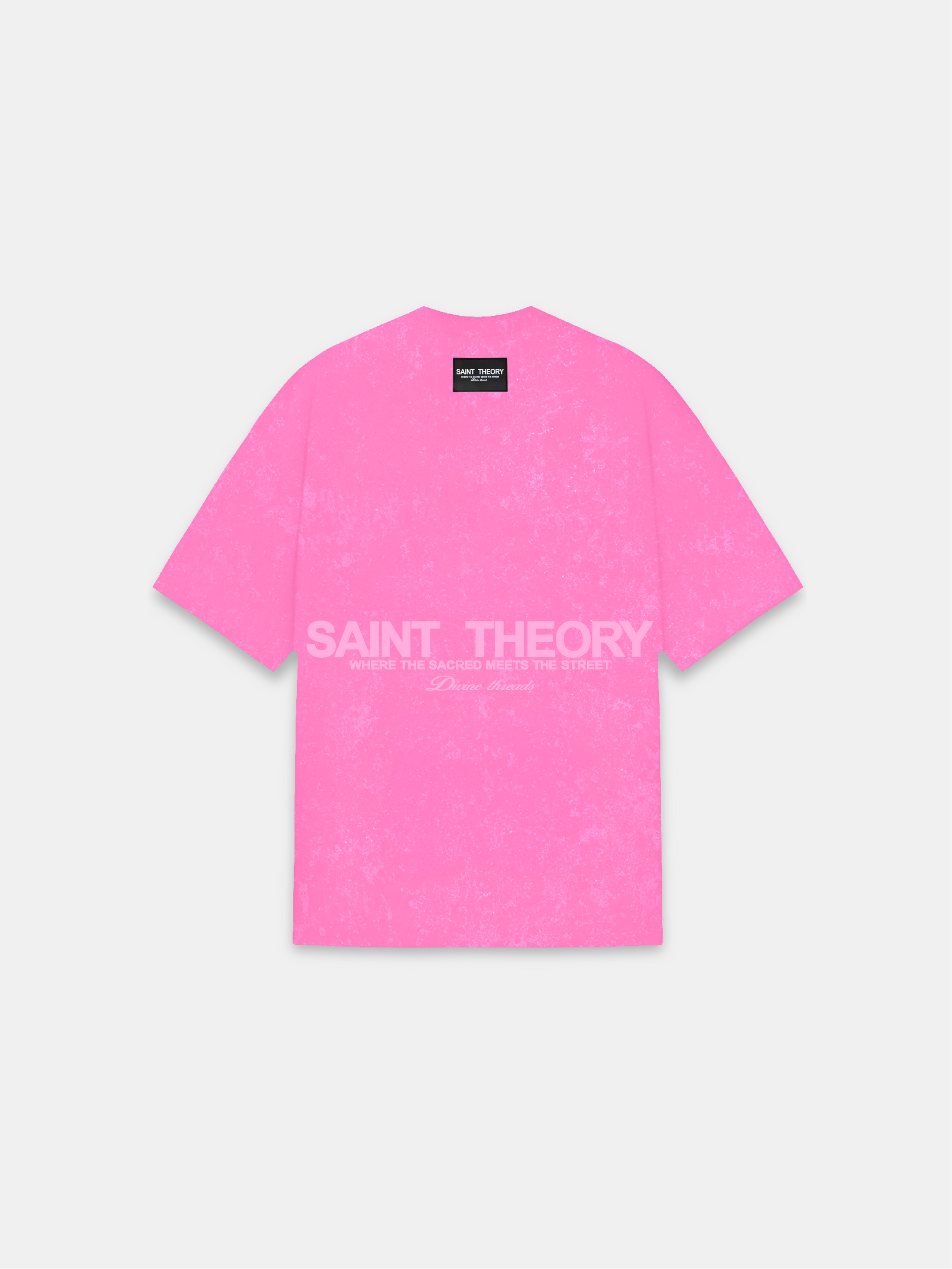 CAMISETA HILOS DIVINOS PINK ACIDWASH/PINK