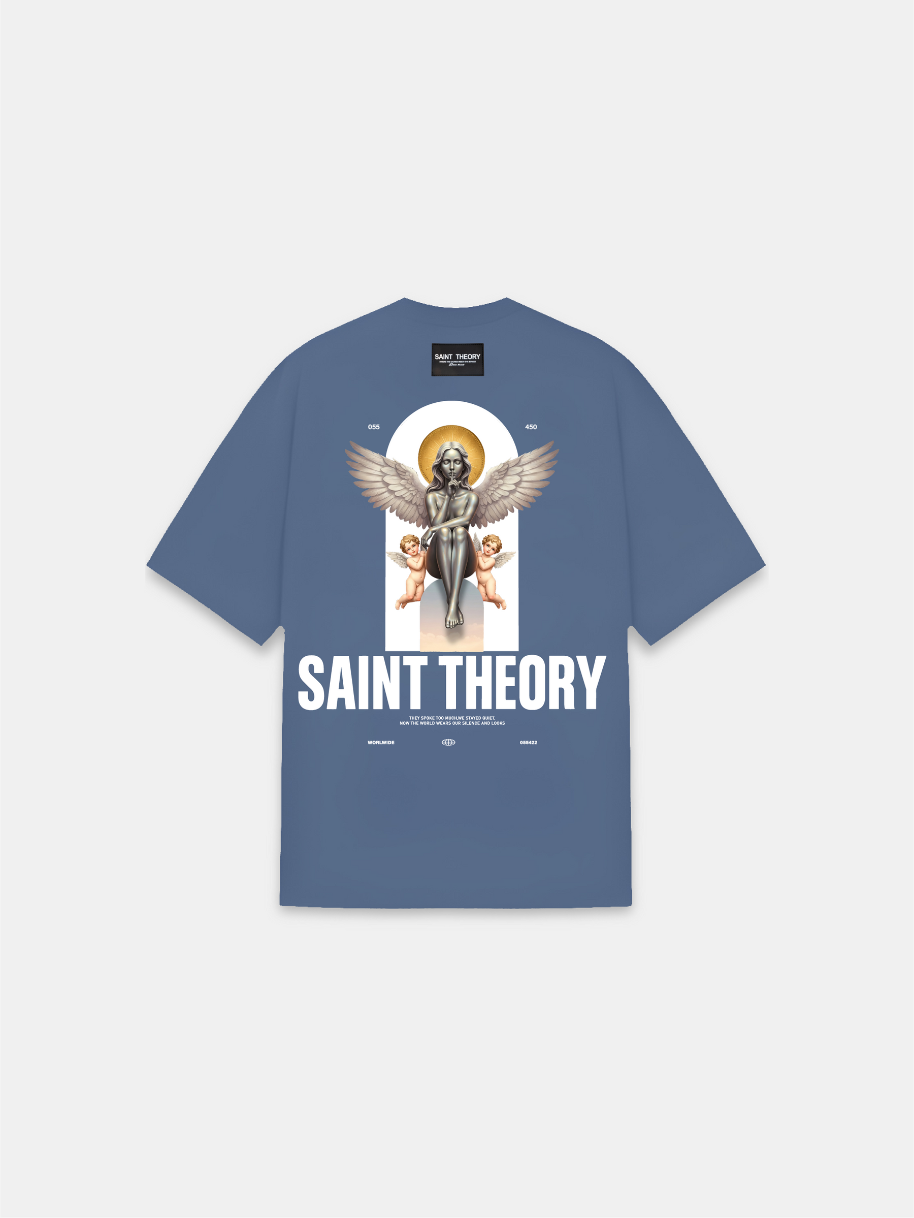 CAMISETA SECRET VERSE AZUL OSCURO ANGEL