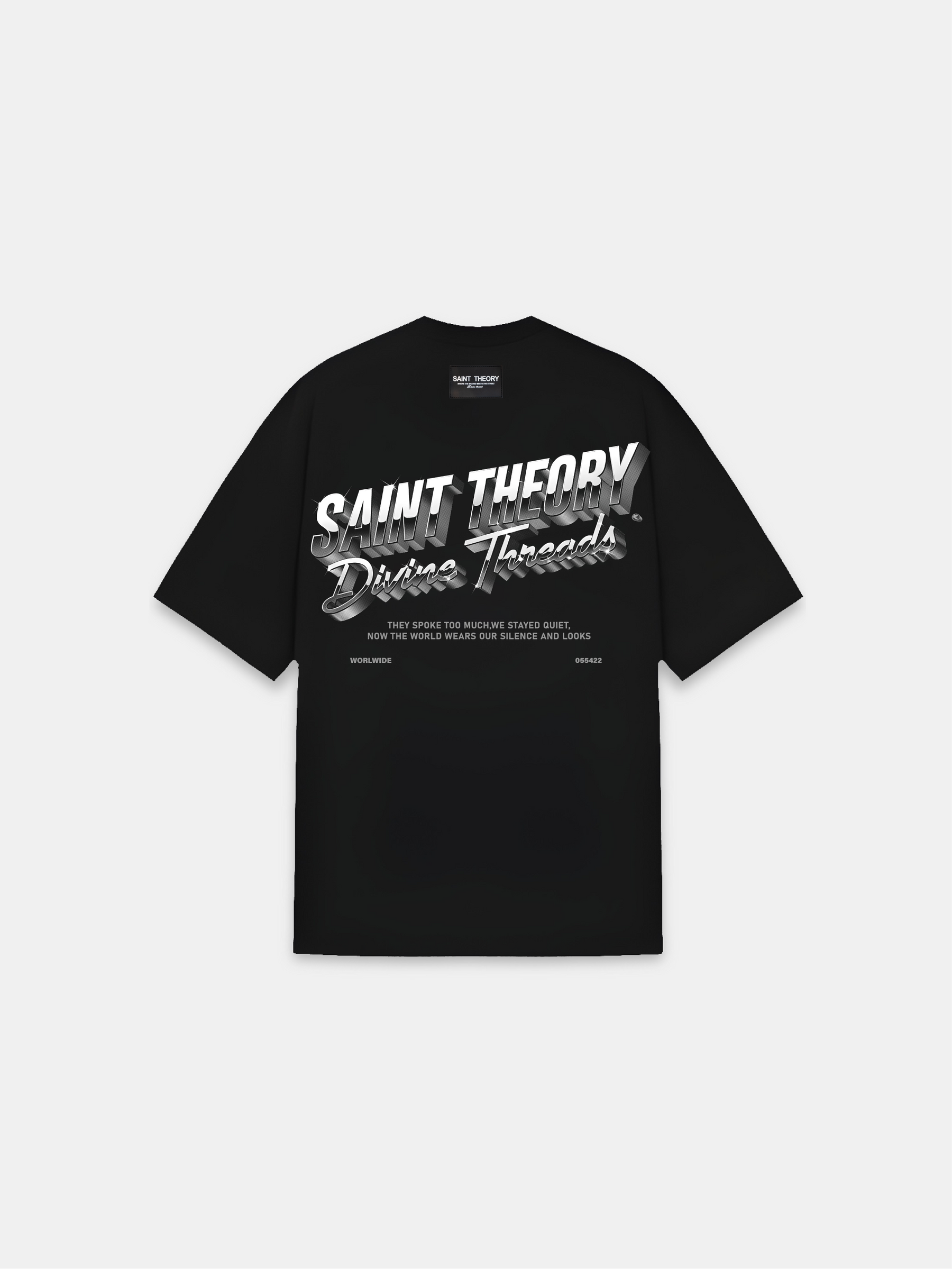 CAMISETA ESSENTIAL FLAG BLACK/GREY LIGHT