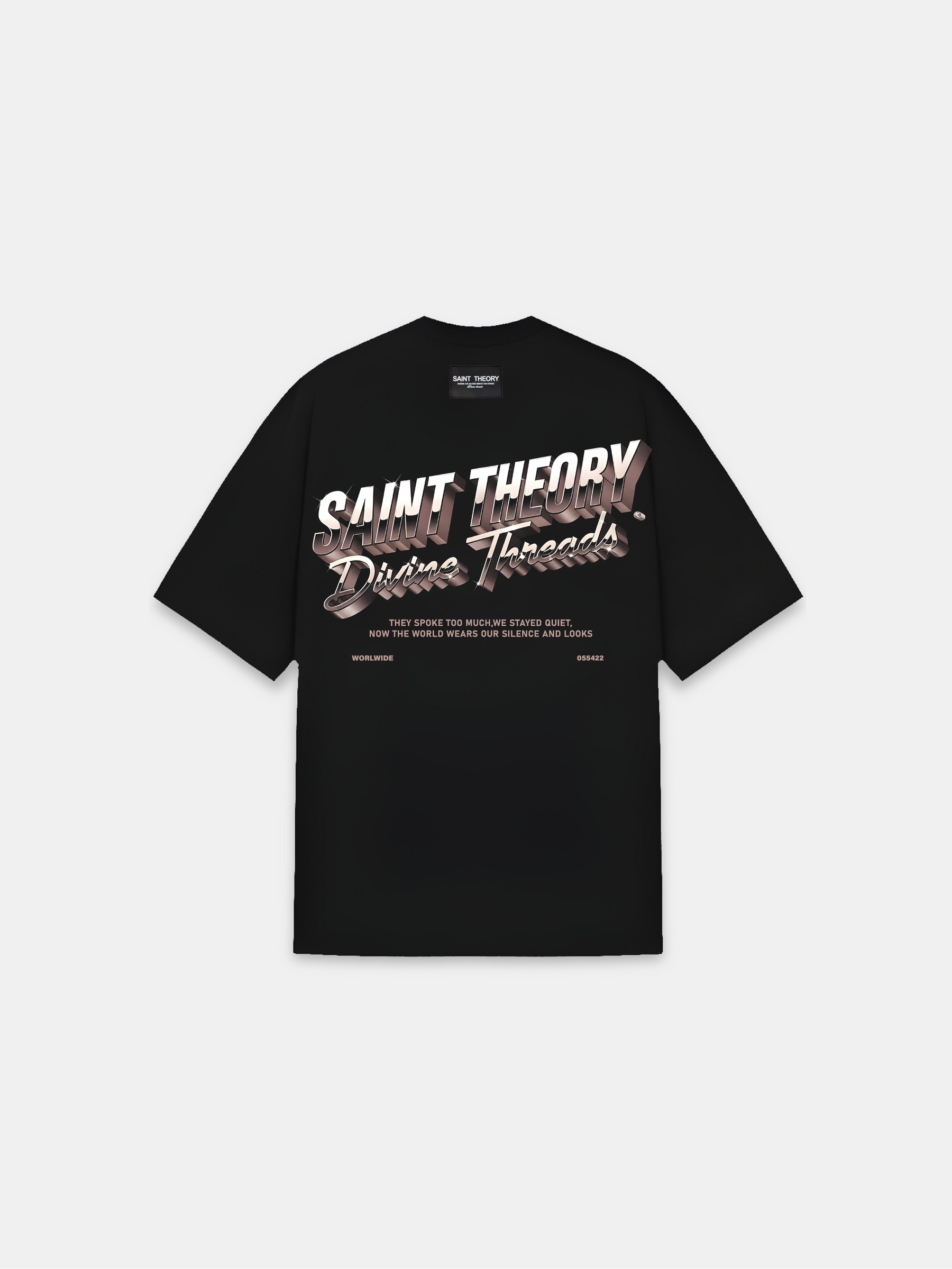 CAMISETA ESSENTIAL FLAG BLACK/GREY DARK