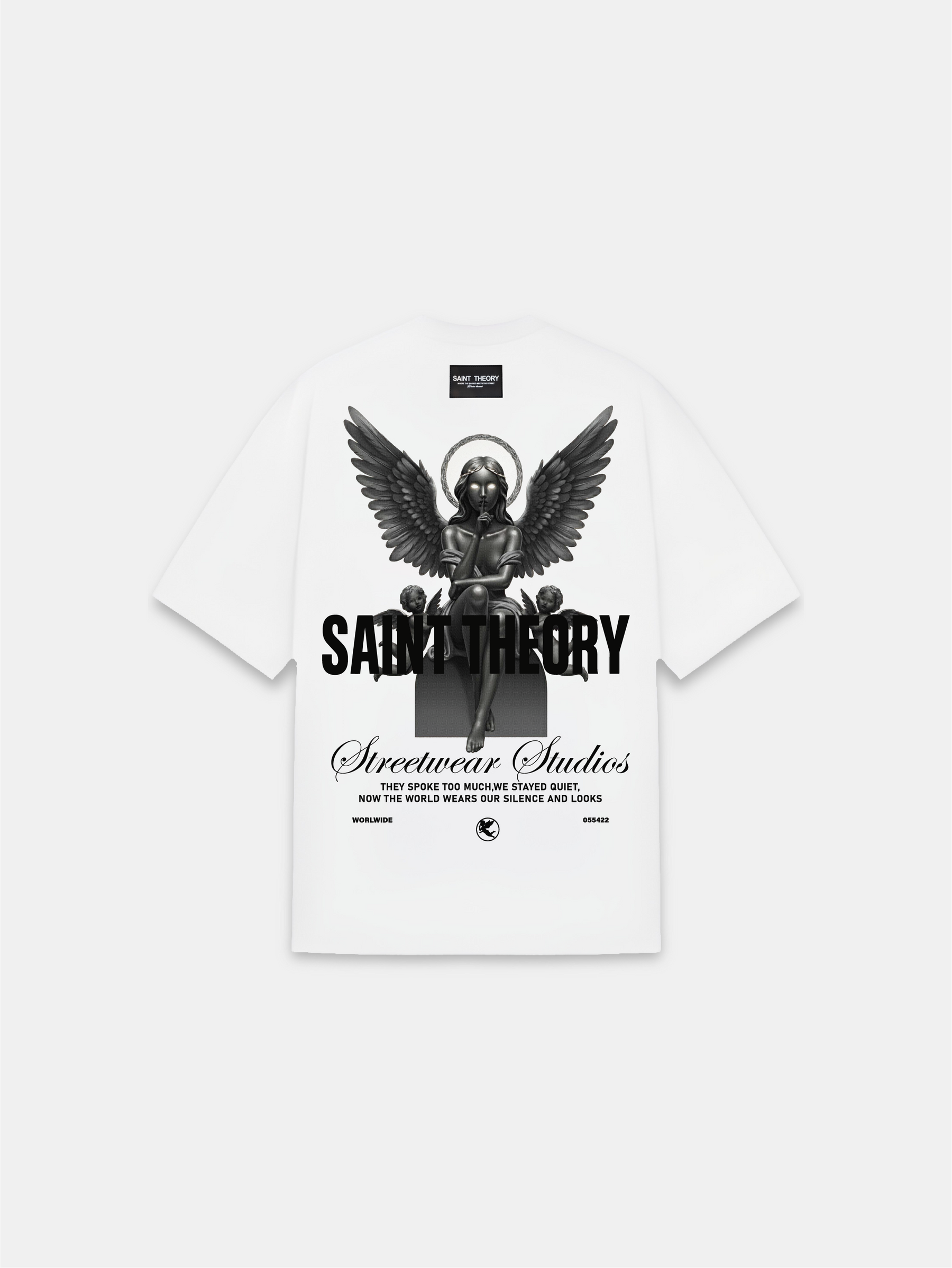 CAMISETA EVANGELIUM SECRET VERSE REBEL DEMON ANGEL WHITE