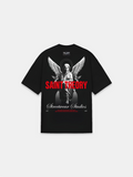 CAMISETA EVANGELIUM SECRET VERSE REBEL ANGEL BLACK RED