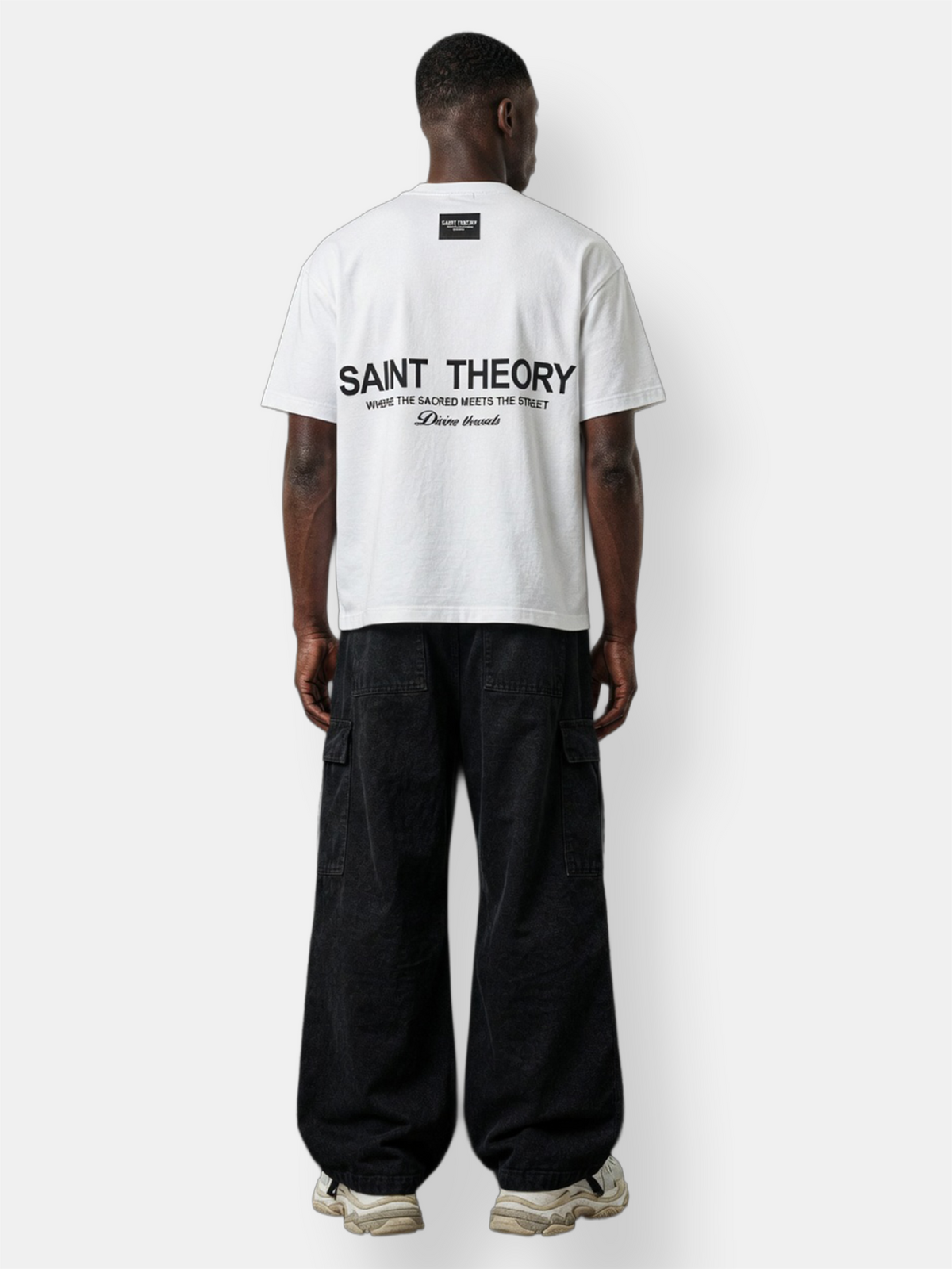 CAMISETA HILOS DIVINOS WHITE/BLACK