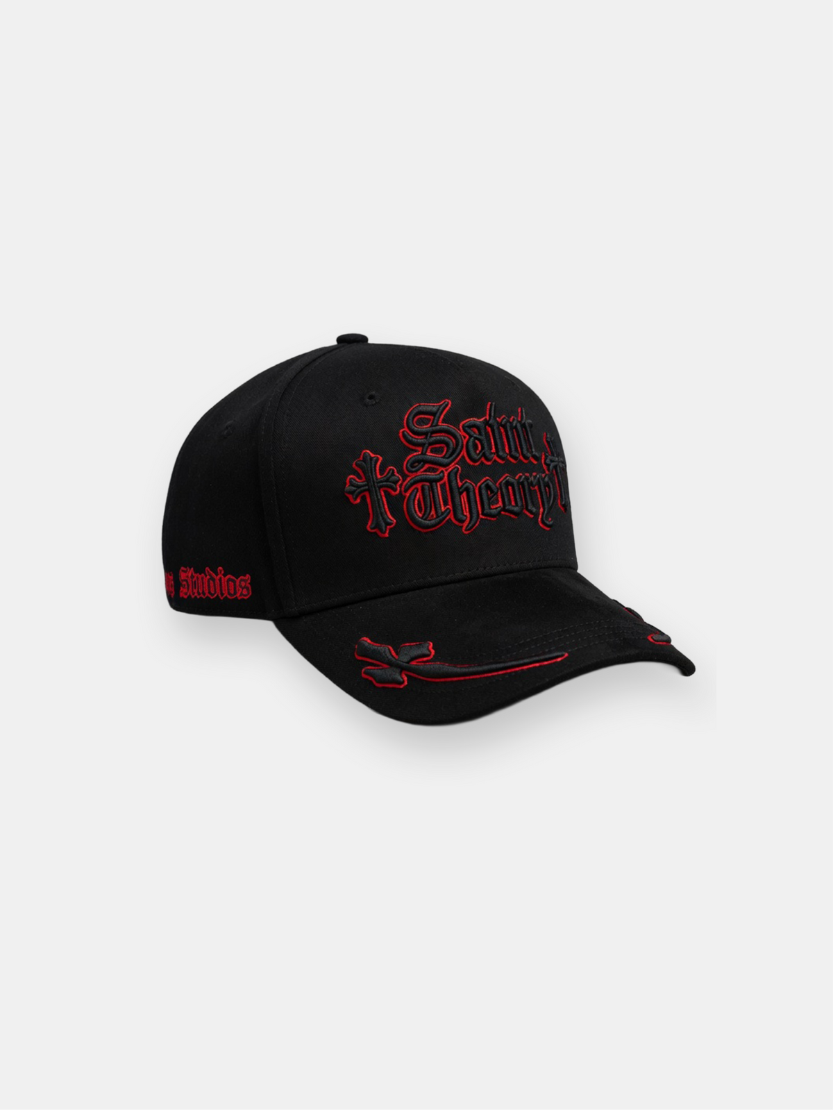 GORRA SAINT THEORY SILENT CROSS BLACK RED