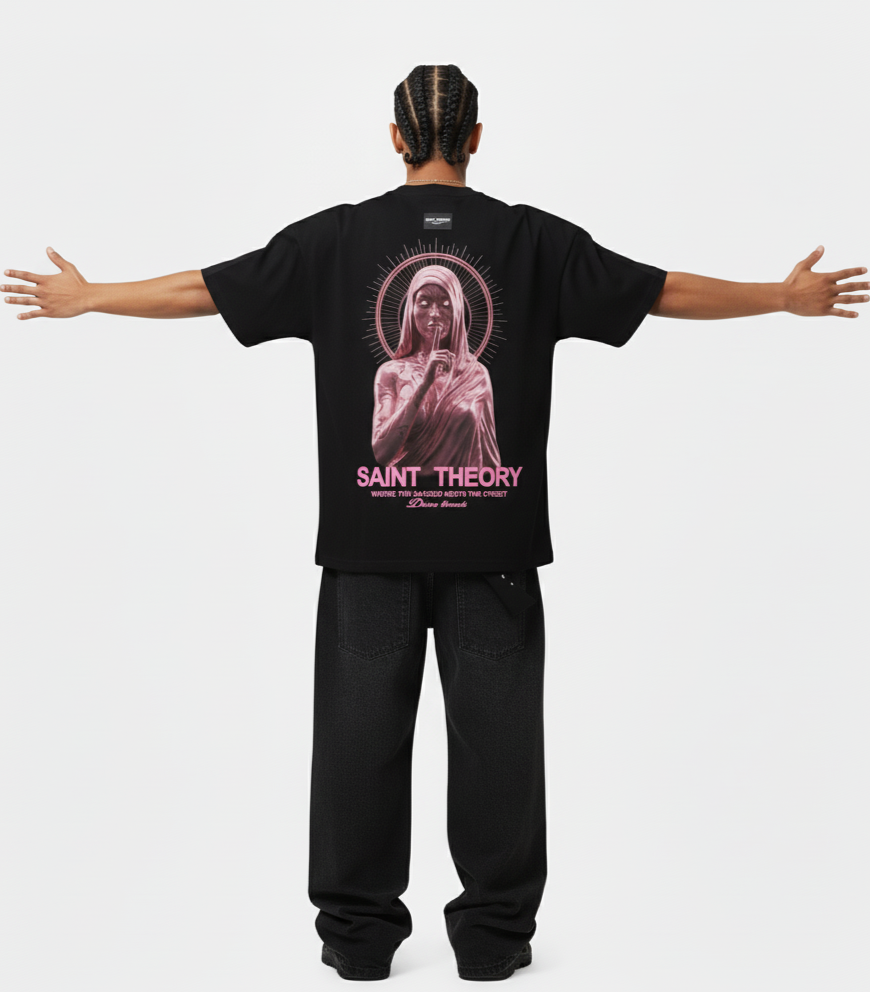 CAMISETA EVANGELIUM PINK ANGEL BLACK