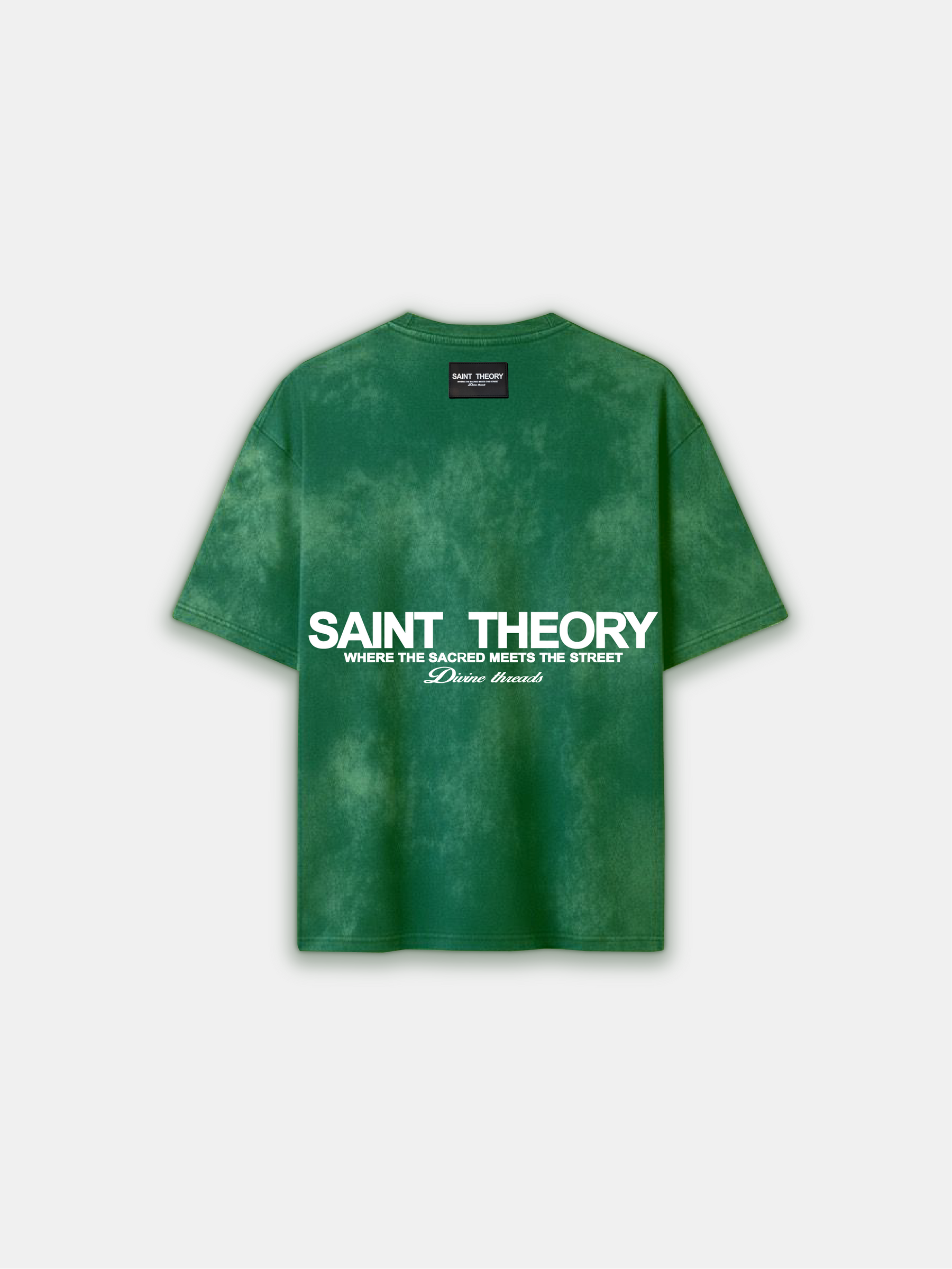 Saint Theory Divine Threads Verde Desvanecido Blanco