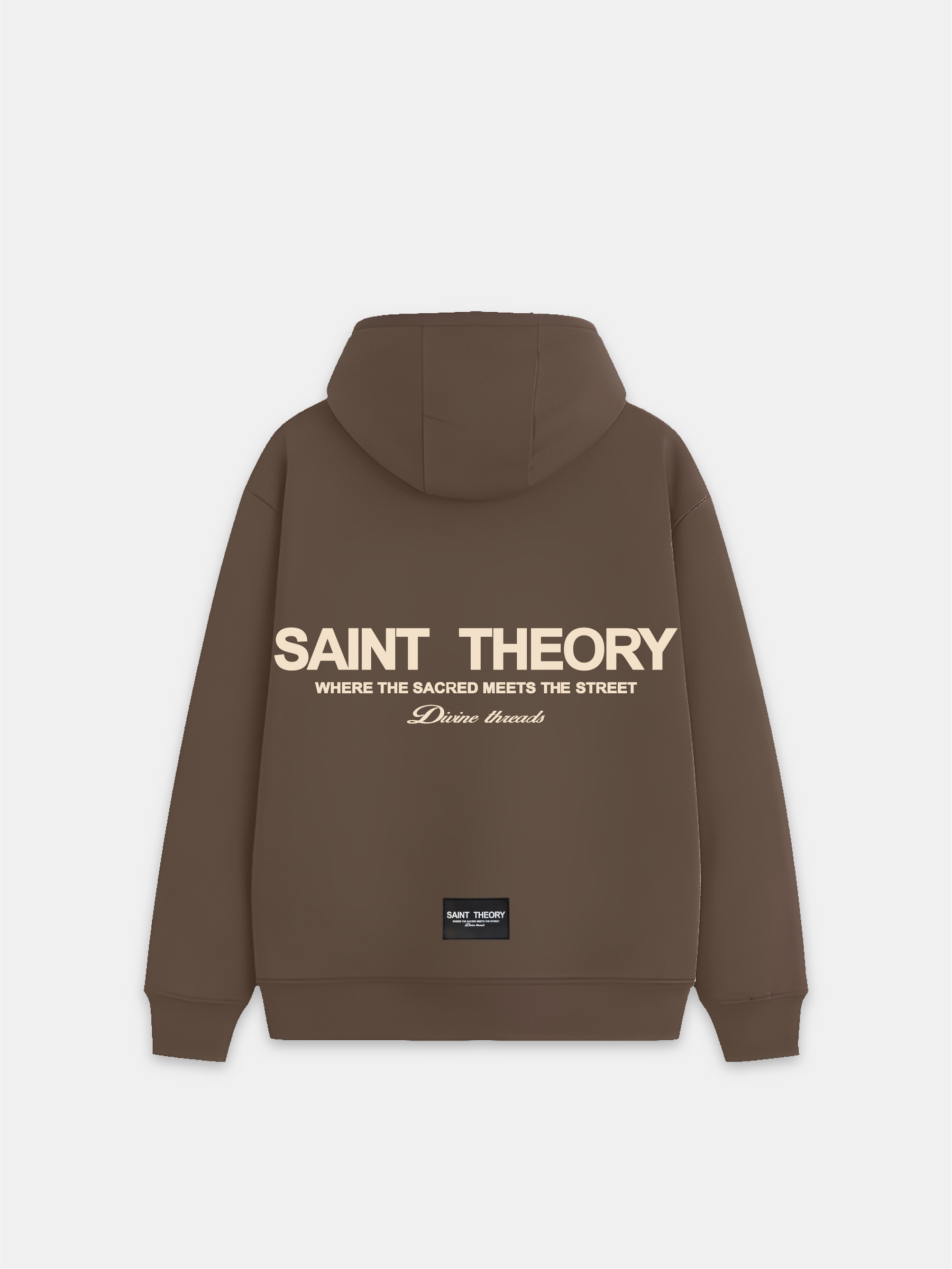 Hoodie Hilos Divinos Brown-Beige