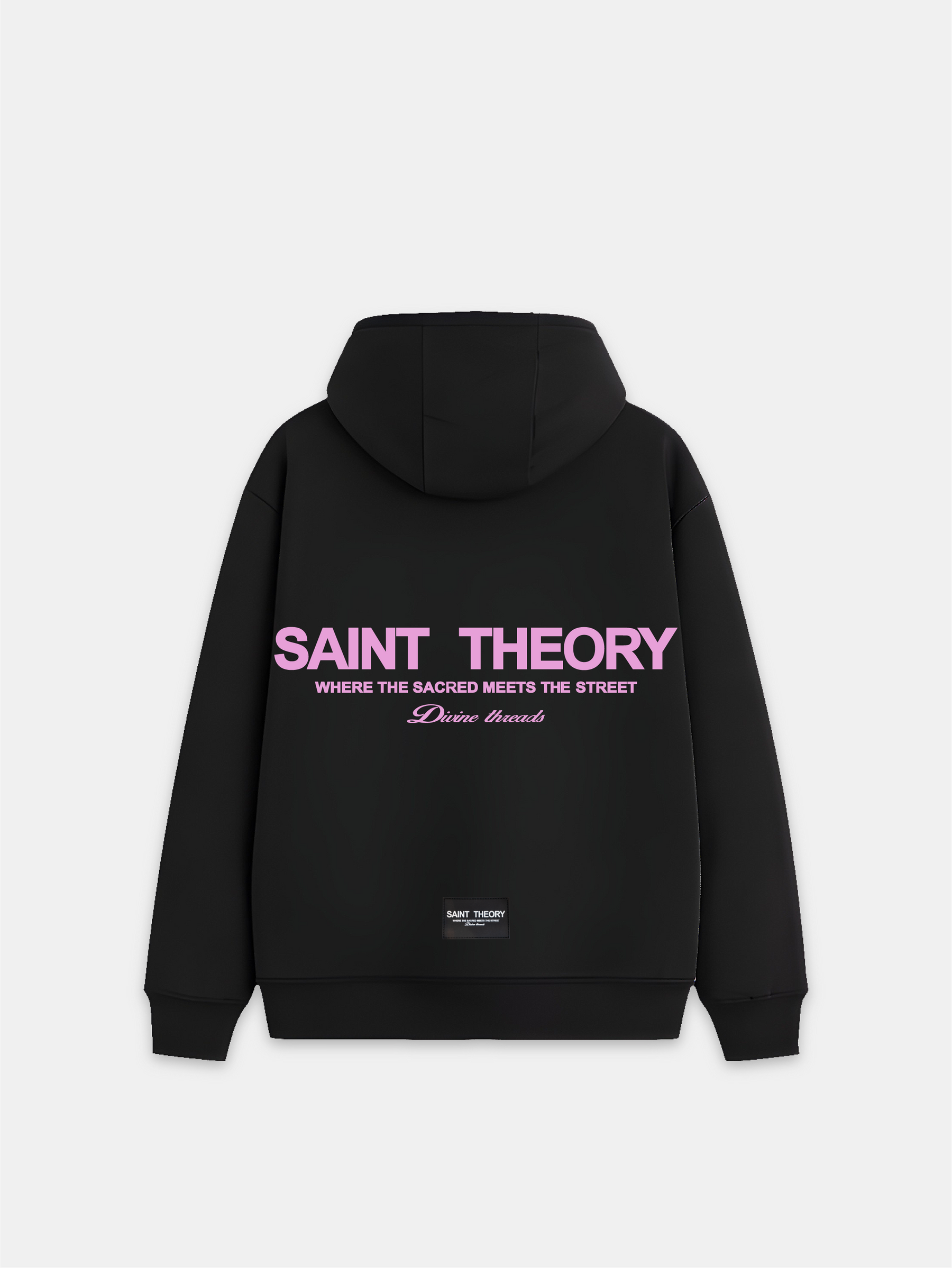Hoddie Divine Thereads Black Pink