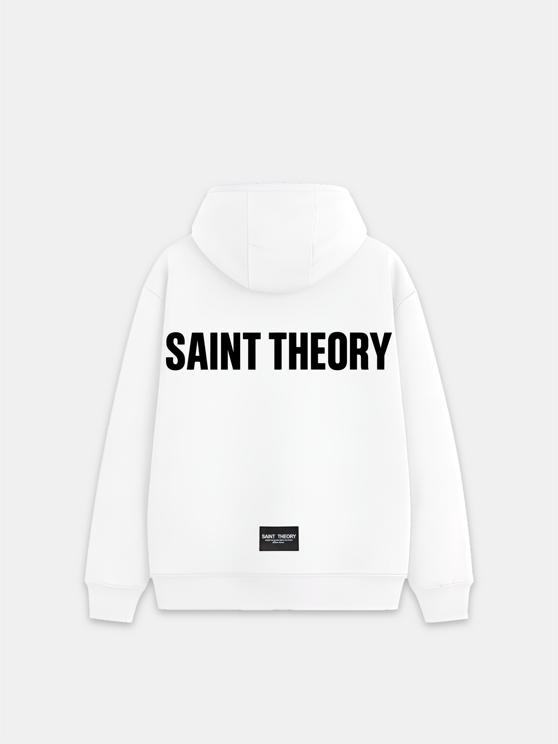HOODIE ESSENTIAL LINE WHITE/BLACK