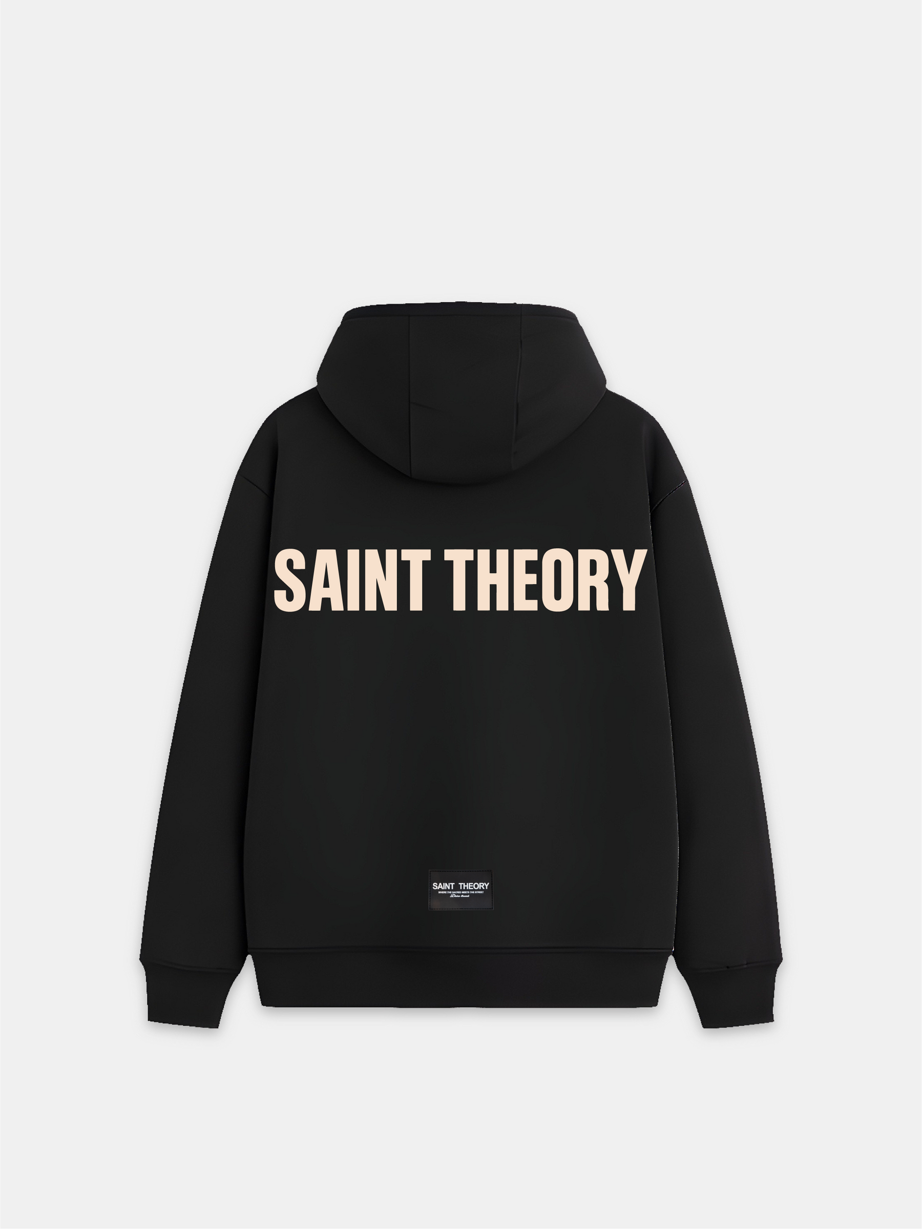 HOODIE ESSENTIAL LINE BLACK/BEIGE