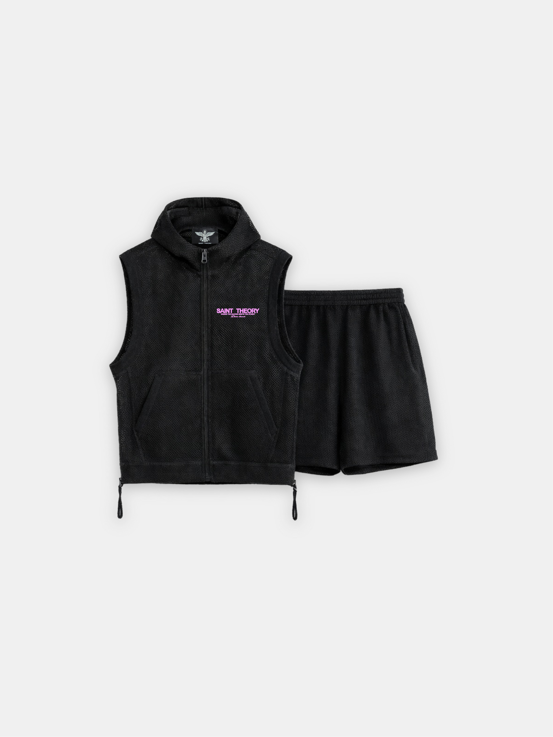 CONJUNTO MESH SET BLACK/PINK