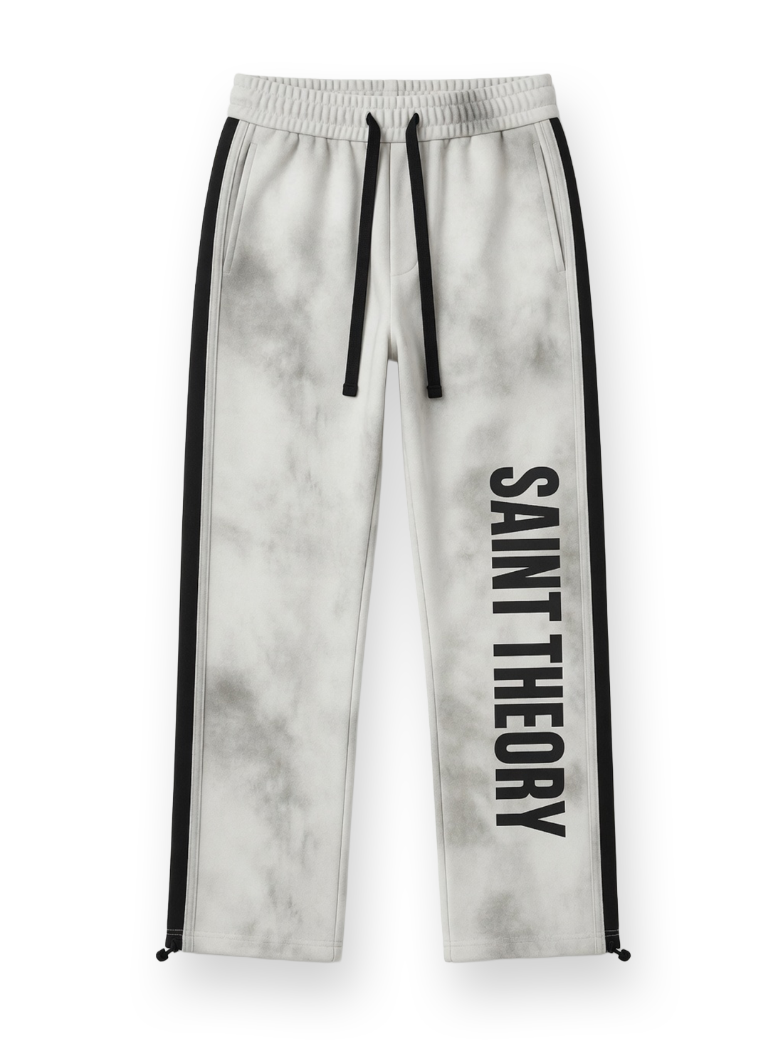 Pants Evangelium Black Acidwash White