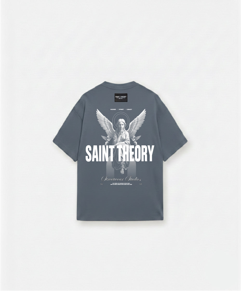 Camiseta Secret Verse Rebel azul petroleo-blanco