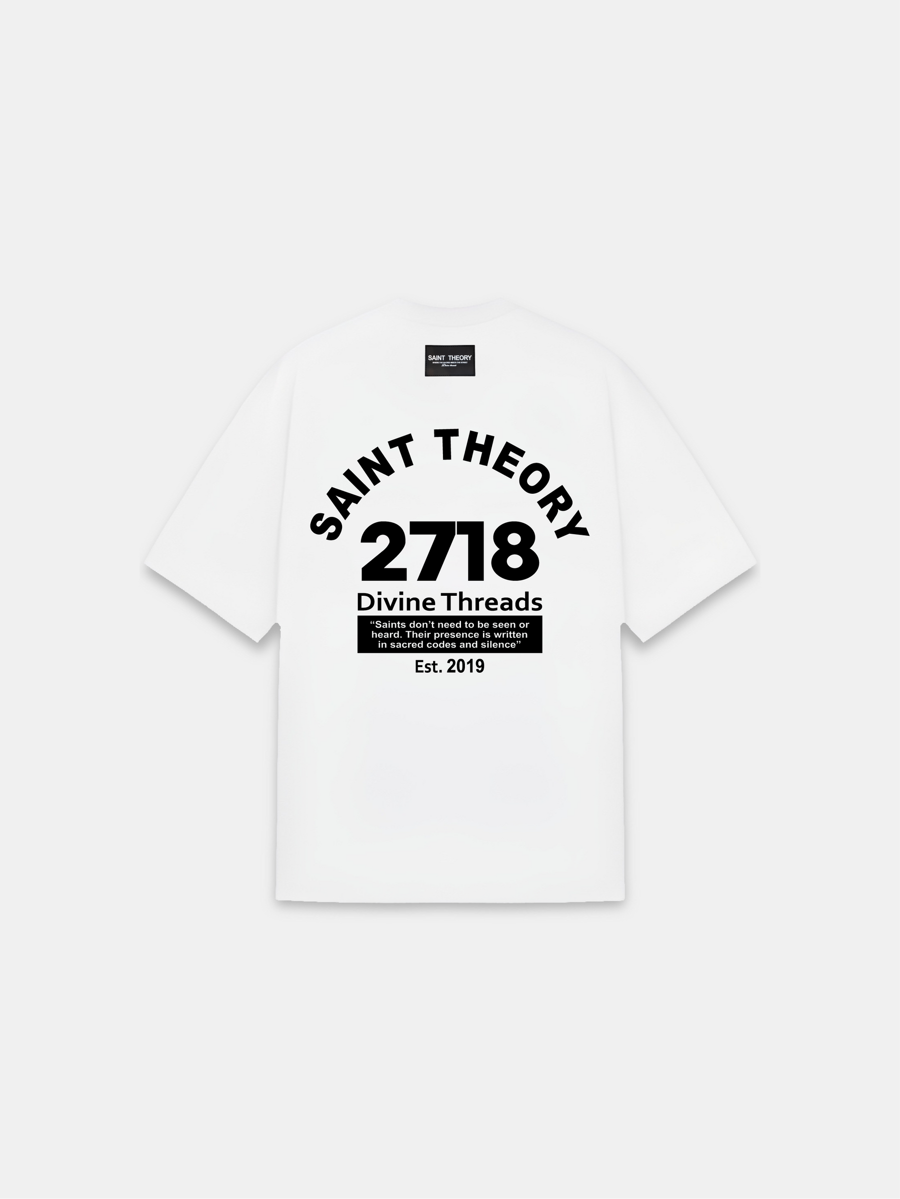CAMISETA ESSENTIAL SECRET 2718 WHITE/BLACK