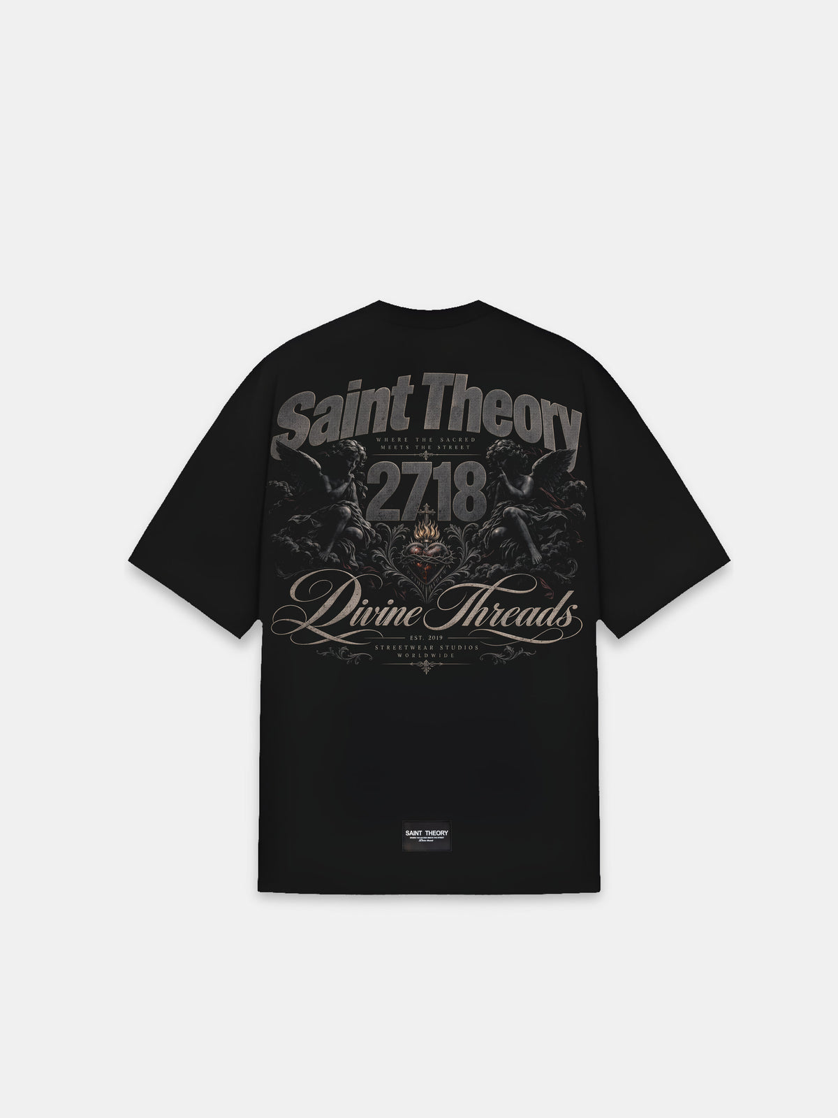 CAMISETA SHADOW SCRIPT BLACK