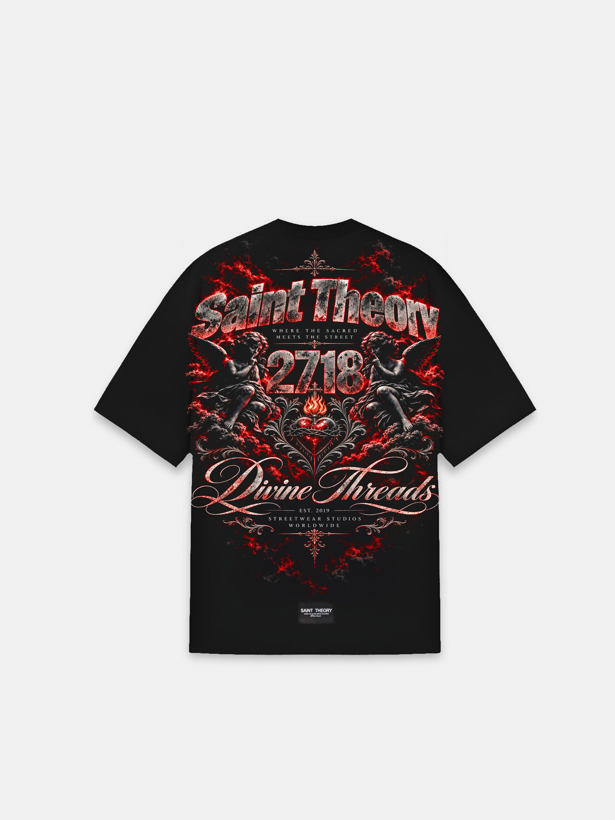 CAMISETA FLAME 2718 BLACK