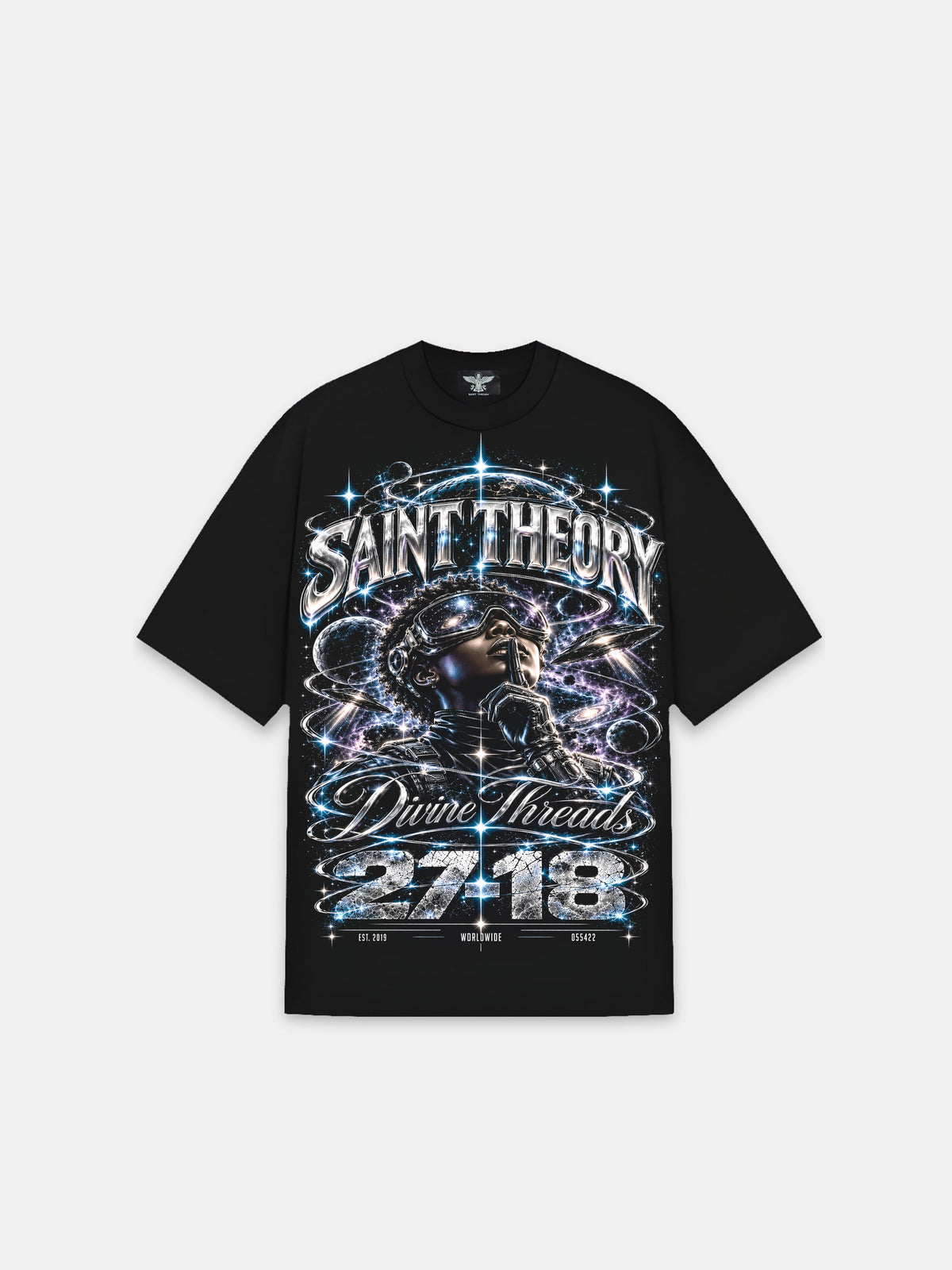 CAMISETA COSMIC SAINT BLACK