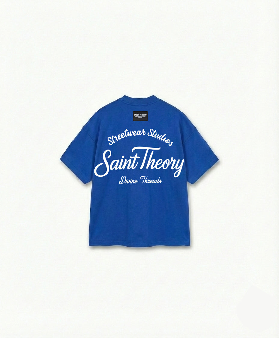 Camiseta Streetwear Studios azul blanco