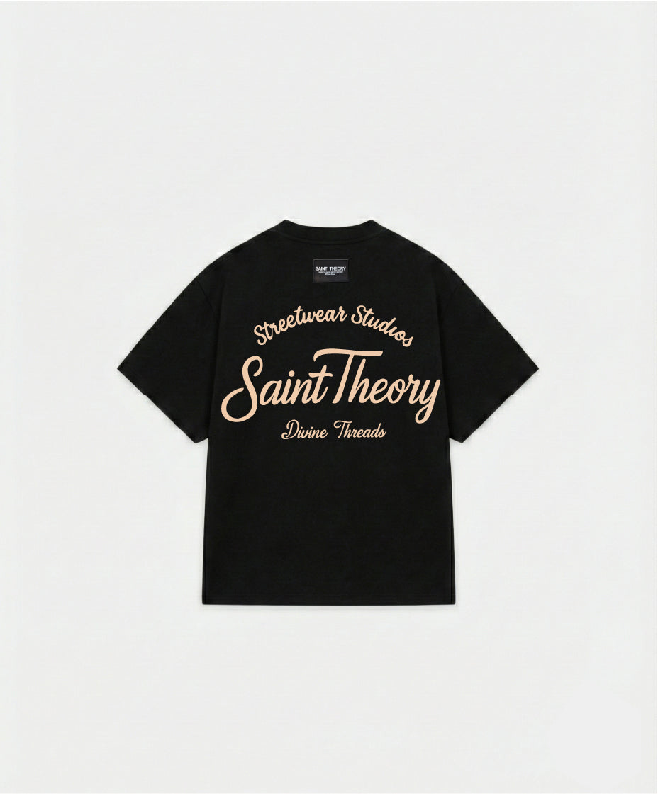 Camiseta Streetwear Studios Negro Beige