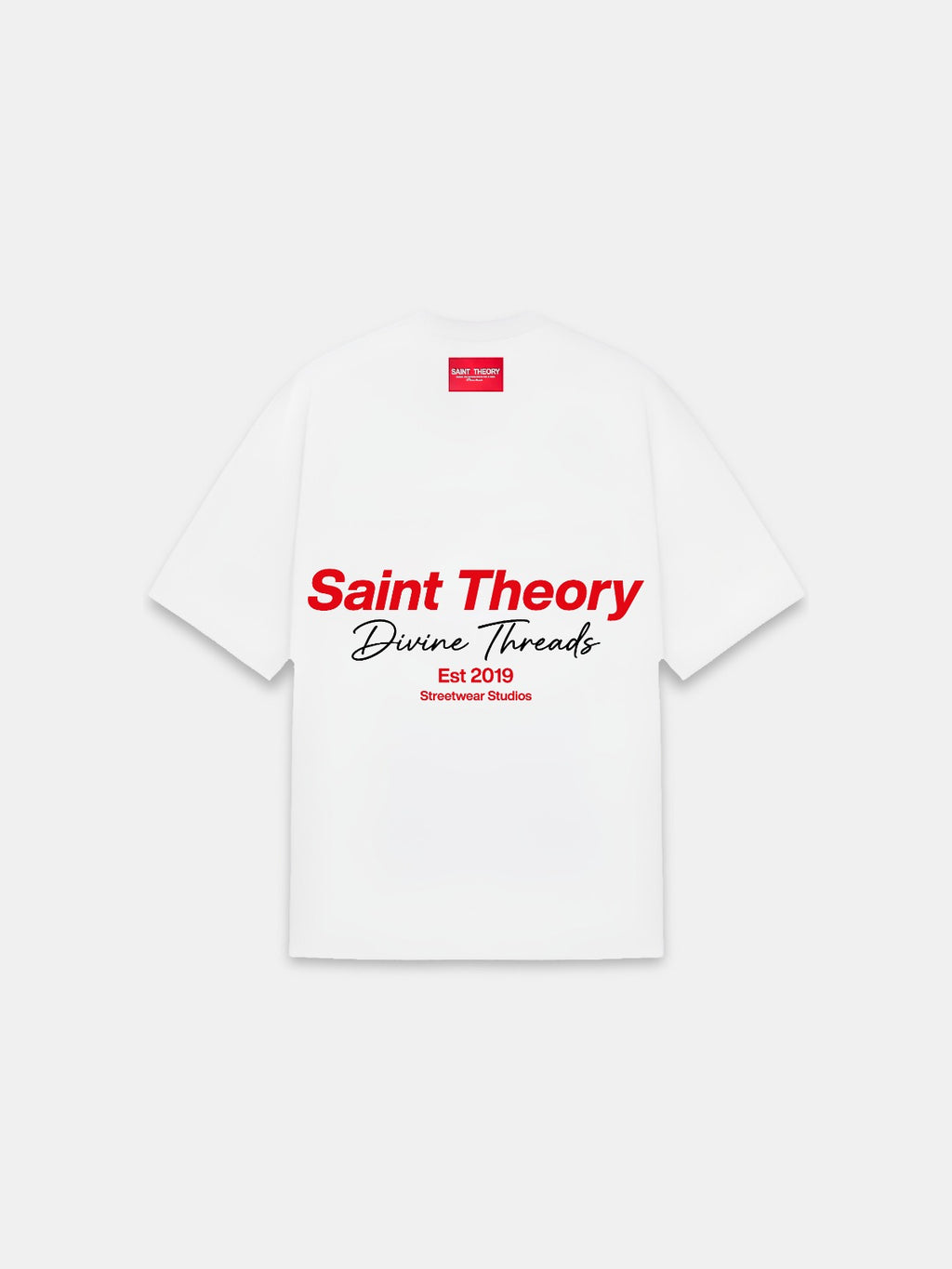 CAMISETA HILOS DIVINOS STREETWEAR STUDIOS WHITE RED