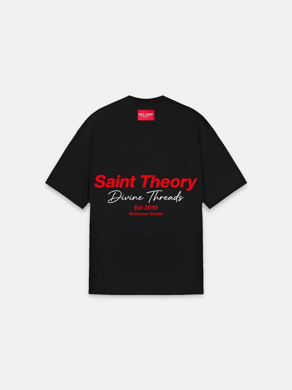 CAMISETA HILOS DIVINOS STREETWEAR STUDIOS BLACK RED